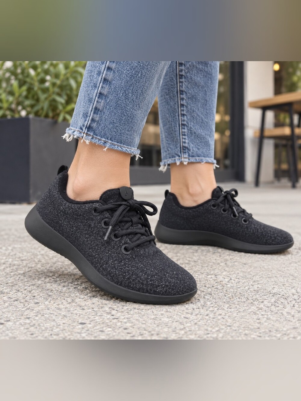 Allbirds Wool Runners Women’s 8 Black Comfort Travel Minimalist Sustainable